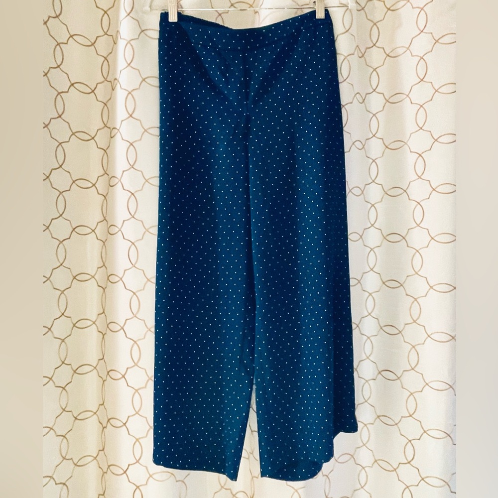 J.Jill WE EASY-CARE WOVEN WIDE-LEG CROPS